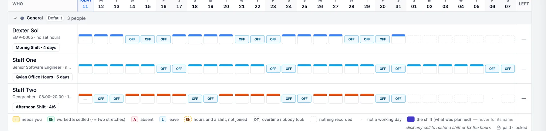 On the calendar